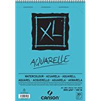 Bloc Dibujo Acuarela Canson Xl Aquarelle Grano Fino Din A3 Microperforado Espiral 29-7x42 Cm 30 Hojas 300 Gr